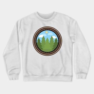 I Love Trees! - No Words Version - Peaceful Pine Forest Crewneck Sweatshirt